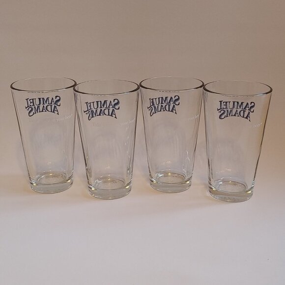SAMUEL ADAMS BEER Pint Glass Sam Adams Quality Drinking Glass BNWOT LOT of 4 - Picture 2 of 6